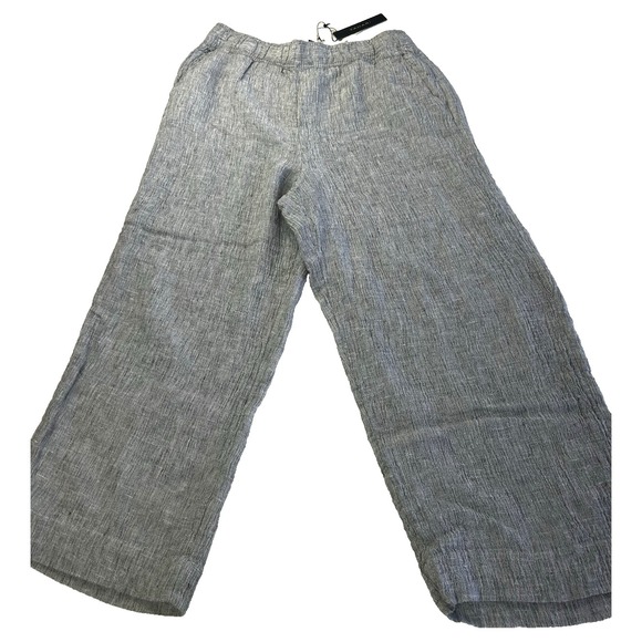 NWT Tahari Lined Linen Capri Pant Everyday & Vacation Ready Size L - Picture 1 of 9